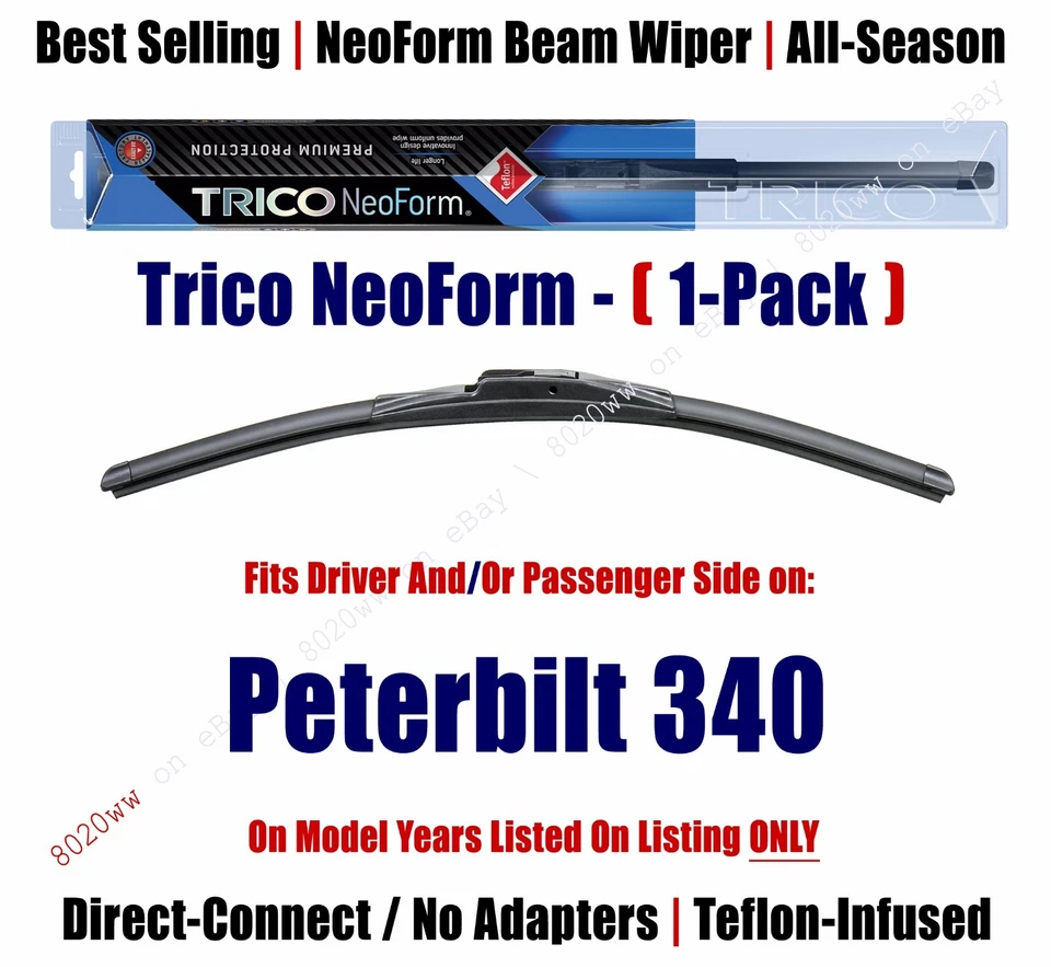 (Cantidad 1) Escobilla limpiaparabrisas Super Premium NeoForm para Peterbilt 340 16180 2007-2010 Foto 1 de 1