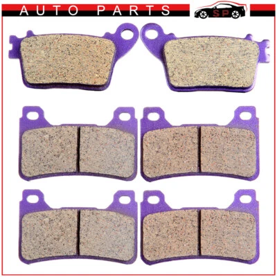 Pastillas de freno delanteras traseras de fibra de carbono para HONDA CBR 600RR 2007 2008 2009 2010 2011 Foto 1 de 4