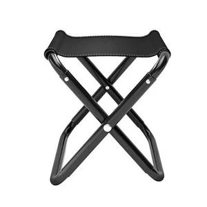 Portable Outdoor Camping Stool Heavy Duty Folding Chair For Fishing Hiking BBQ - Picture 1 of 10