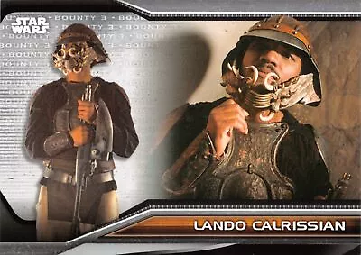 Star Wars Bounty Hunters (Topps 2021) LEVEL 3 BASE Card B3-21 / LANDO CALRISSIAN - Image 1 of 2