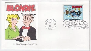 TurtlesTradingPost- Blondie- Comic Strips 1995- #3000L FDC Fleetwood Cachet - Picture 1 of 2