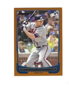 2012 Bowman Draft Orange #2 Tyler Pastornicky /250 RC ATLANTA BRAVES - Picture 1 of 2