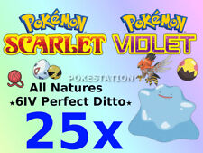 ✨Pick Any 25x Natures Ditto 6IV + Power Items HA Imposter Shiny Japanese SCARLET