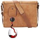 PortoVino Wine Messenger Bag (Slate) - Holds 1.5 liters - Stylish with Hidden, I