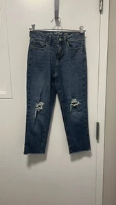 Cat And Jack Youth Girls Dark Denim Jeans Size 12 - Picture 1 of 3