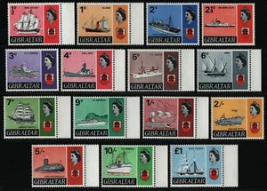 Gibraltar 1967 - Mi-Nr.o 188-201 ** - Estampillada sin montar o nunca montada - barcos / barcos (I) - Imagen 1 de 2