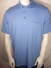 Greyson Xl Blue Cotton/Modal/Spandex  Pocket Polo/Golf Shirt