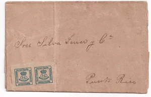 España 1881 - Carta Barcelona a puerto rico - - Picture 1 of 2