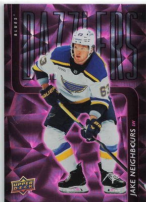 2025-26 Upper Deck Series 1  PINK DAZZLERS  Jake Neighbours  SP - Image 1 of 2