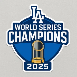 Los Angeles Dodgers 2025 World Series Champions 20" Sticker Decal - Picture 1 of 1