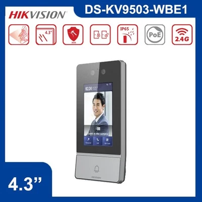 Hikvision DS-KV9503-WBE1 Metal Facial Recognition IP Villa Door Station WiFi PoE - Image 1 of 4
