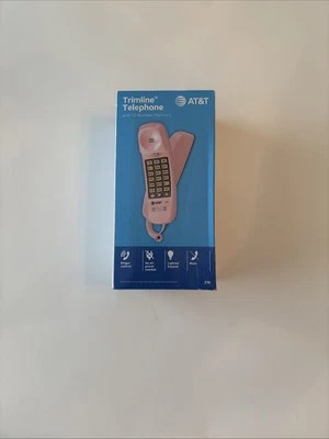AT&T Trimline Telephone with 13 Number Memory Pink Lighted Keypad Mute - Image 1 of 4