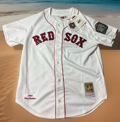 MITCHELL & NESS AUTHENTIC BOSTON RED SOX M PEDRO MARTINEZ JERSEY $300 RETAIL - Image 1 of 4