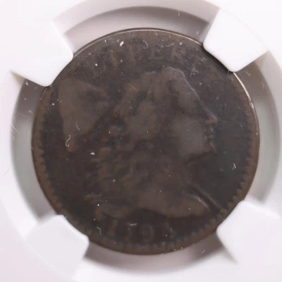 1794 Draped Bust Large Cent, NGC Fine-12, Brown, Store SALE #CT0697. - Image 1 of 3