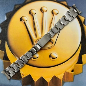 Rolex Mens Oyster Vintage 7205 19mm Stainless Steel Band 257 Ends 1501 6694 - Picture 1 of 10