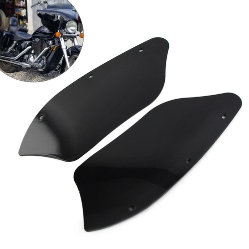Batwing Fairing Wind Deflectors For Harley Dyna Heritage Softail Road King Black eBay