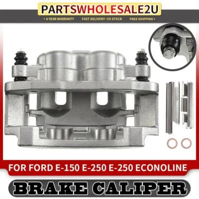 Pinza de freno trasera izquierda izquierda izquierda con soporte para Ford E-150 E-250 Econoline 6C2Z2553CA Foto 1 de 4