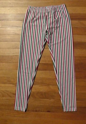 Leggings tricot de náilon listradas de bengala doce juvenil American Apparel - Imagem 1 de 4