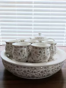 Complete Ceramic Set With Reservoir Tea Tray - Picture 1 of 12