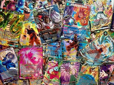 Dragon Ball Super TCG/CCG 100 Card Bulk Lot With 20 GUARANTEED FOILS + 2 SR/SPR! - Image 1 of 4