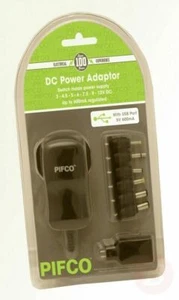 Adaptador Pifco ELA1133 600mAh Versátil AC/DC Connect It Adaptador Universal de Alimentación - Imagen 1 de 1
