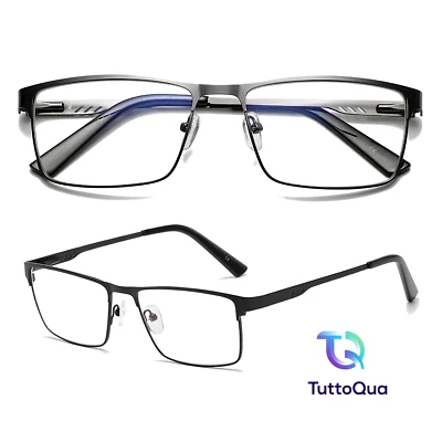 OCCHIALI DA VISTA DA MIOPIA LETTURA UOMO DONNA DA -0 A -6,0 FILTRO ANTI LUCE BLU - Immagine 1 di 4