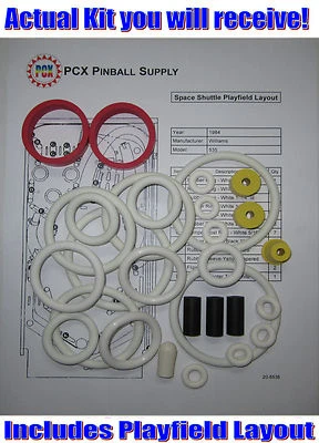 1984 Williams Space Shuttle Pinball Machine Rubber Ring Kit - Image 1 of 2