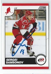 Sergei Samsonov Signed 2010/11 Score Card #114 - Picture 1 of 1