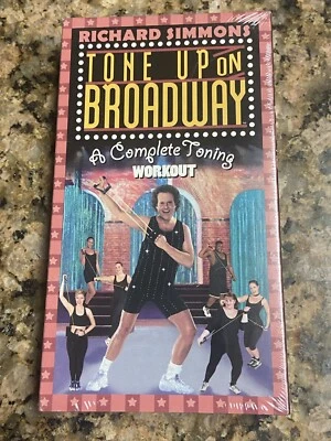Vintage Richard Simmons Tone Up On Broadway Workout Factory Sealed VHS Mint - Image 1 of 4