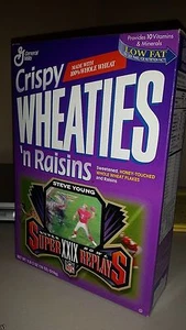 UNGEÖFFNET Wheaties Super Bowl Wiederholungen 3D Bewegungskarte - Steve Young San Fran 49ers - Bild 1 von 2