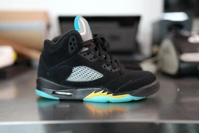 Air Jordan 5 Retro GS Aqua Sneakers Youth/Kids 440888-047 Size 4Y - Image 1 of 4
