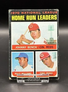 1971 Topps NL Home Run Leaders #66 / Bench Williams Perez - Picture 1 of 3