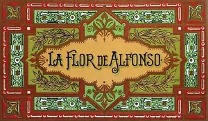 Póster decorativo de flores de Alfonzo. Etiqueta de cigarro Art. Bar diseño interior de pared.2484 - Imagen 1 de 1