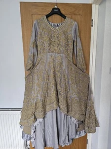 Indian Maxi Dress With Duputta And Trousers New! - Picture 1 of 8
