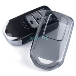 Funda Carcasa Llavero Transparente Negra para Honda Civic CRV HRV Ridgeline Insight - Imagen 1 de 9