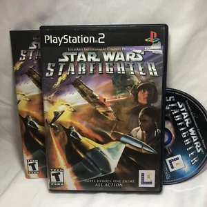 Star Wars Starfighter Sony PlayStation 2 PS2 Video Game + Manual Complete - Picture 1 of 7