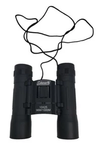 COLEMAN compact travel BINOCULARS 10x25 96m/1000m with pouch - Picture 1 of 3