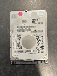 HGST 1W10082 Z5K1 1TB 2.5” SATA Laptop Hard Drive - Picture 1 of 1