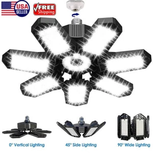 12000000LM LED Garage Light Super Bright Work Shop Ceiling Light Deformable Bulb - Picture 1 of 14