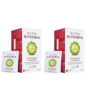 Nutra Tea Nutra Glycemia Herbal Tea 20bags,  Blood Sugar Support - Twin Pack - Picture 1 of 6
