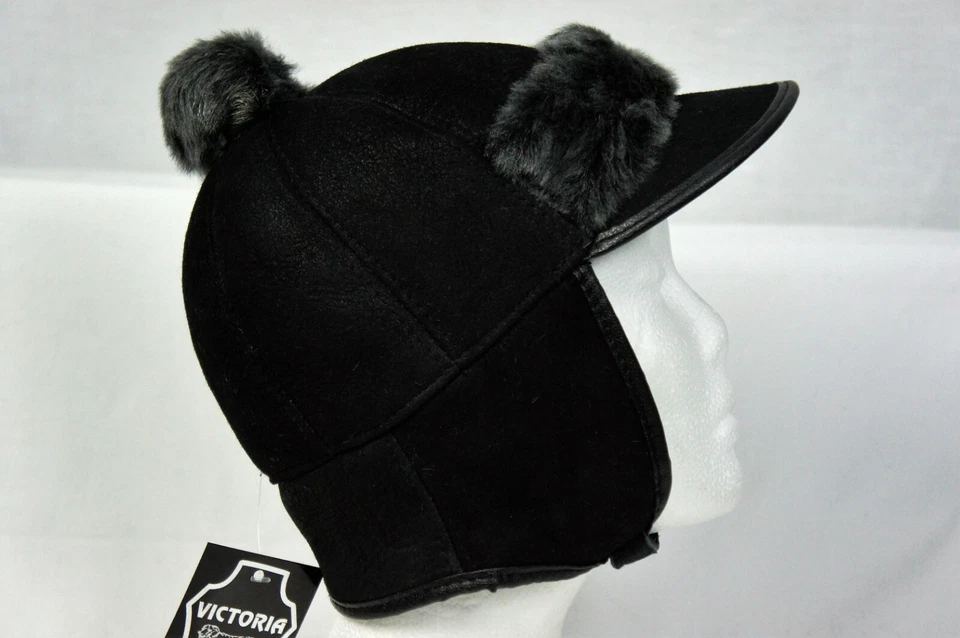 4 Colores UNISEX NIÑOS PIEL DE OVEJA REAL PIEL DE OVEJA Sombrero Invierno NIÑOS NIÑAS, NUEVO CON ETIQUETAS Foto 1 de 4