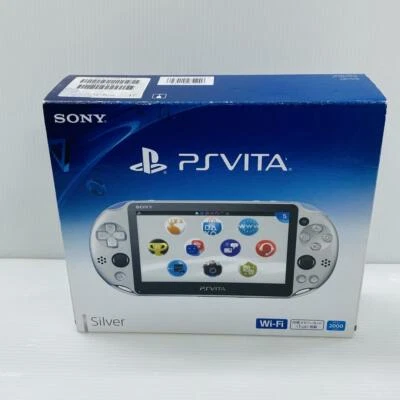 【Unused】Sony PS Vita PCH-2000 ZA25 Handheld Console SILVER Japan Rare - Image 1 of 4