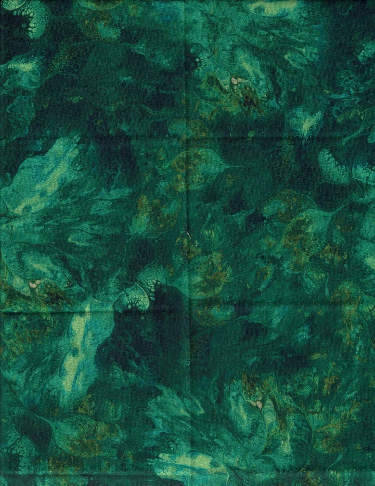 Green Texture Print by QT Fabrics Ocllo Mason Blender Fabric  OOP 1 Fat Quarter - Image 1 of 1