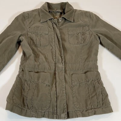 Chaqueta de pana DKNY Jeans para mujer verde talla pequeña 100 % algodón vintage años 90 Foto 1 de 4