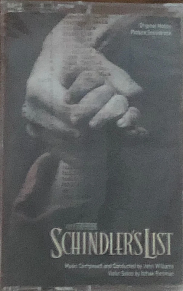 SCHINDLER'S LIST Motion Picture Soundtrack Cassette Tape 1993 Steven Spielberg - Image 1 of 1