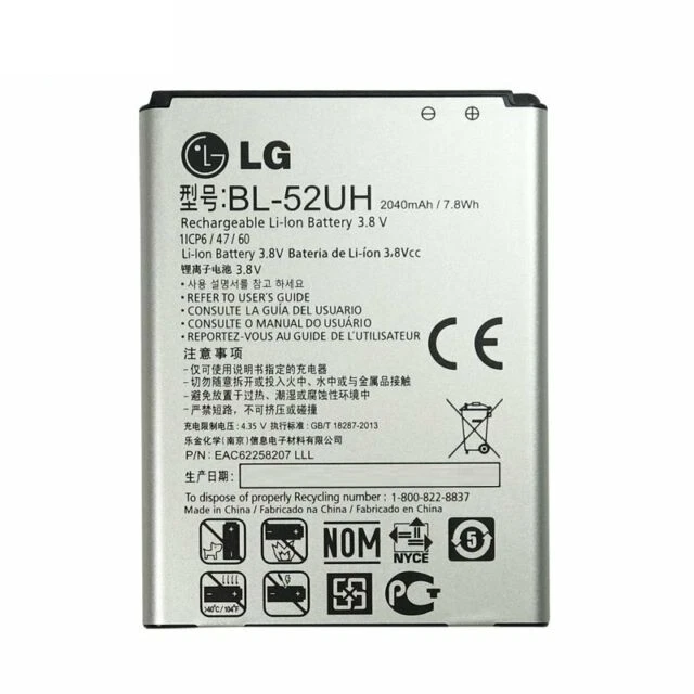Genuine BL-52UH Battery For LG Optimus L65 D280 L70 D320 L70 Dual D325 2100mAh - Image 1 of 1
