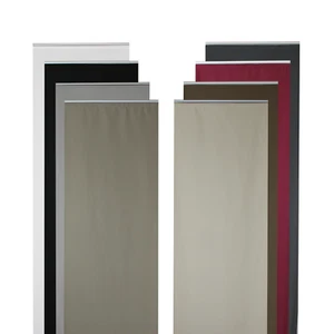 Cortina de superficie opaca de un solo color cortina corredera cortina separador de ambientes carro de paneles - Imagen 1 de 53