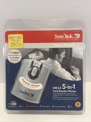Sandisk ImageMate 5-in-1 usb 2.0 Memory Card Reader/Writer - New In Packaging - Image 1 of 2