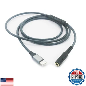 NewFantasia USB C to 3.5mm Female Headphone Audio Adapter Cable Male to Femal - Afbeelding 1 van 5