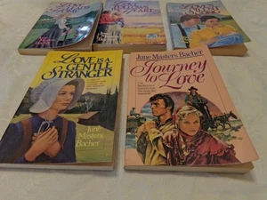 June Masters Bacher Lot of 5 Pioneer Romance Books Chris Beth Series VGC! - Picture 1 of 4